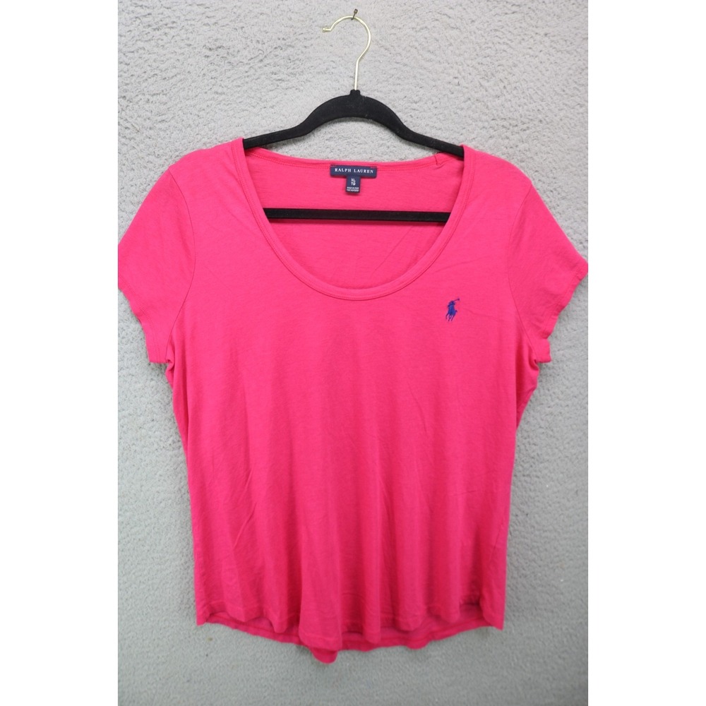 Ralph Lauren Pink Short Sleeve Polo Tee-Shirt-XL-TG-Logo-Soft-Pony